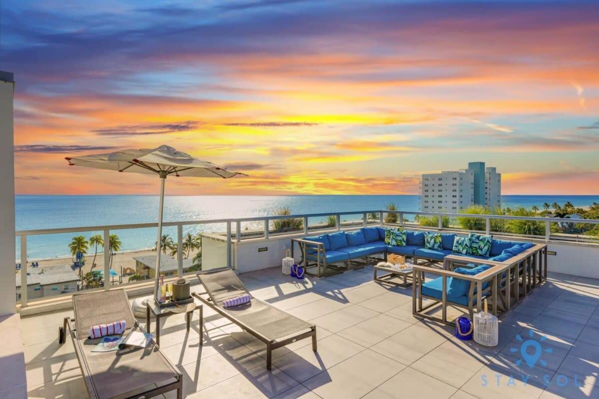 Beachfront Condo Resort - ROOFTOP POOL Hollywood Esterno foto